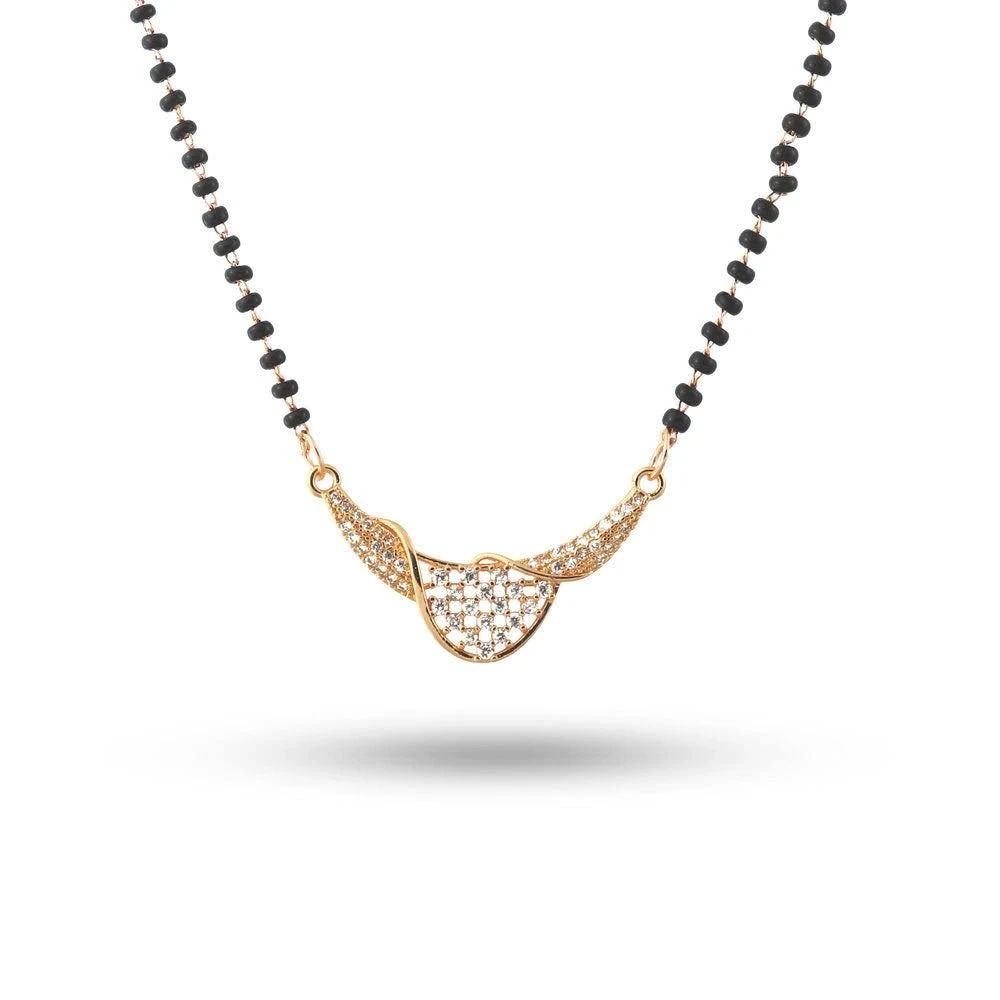 Crystal Curve Spark Mangalsutra